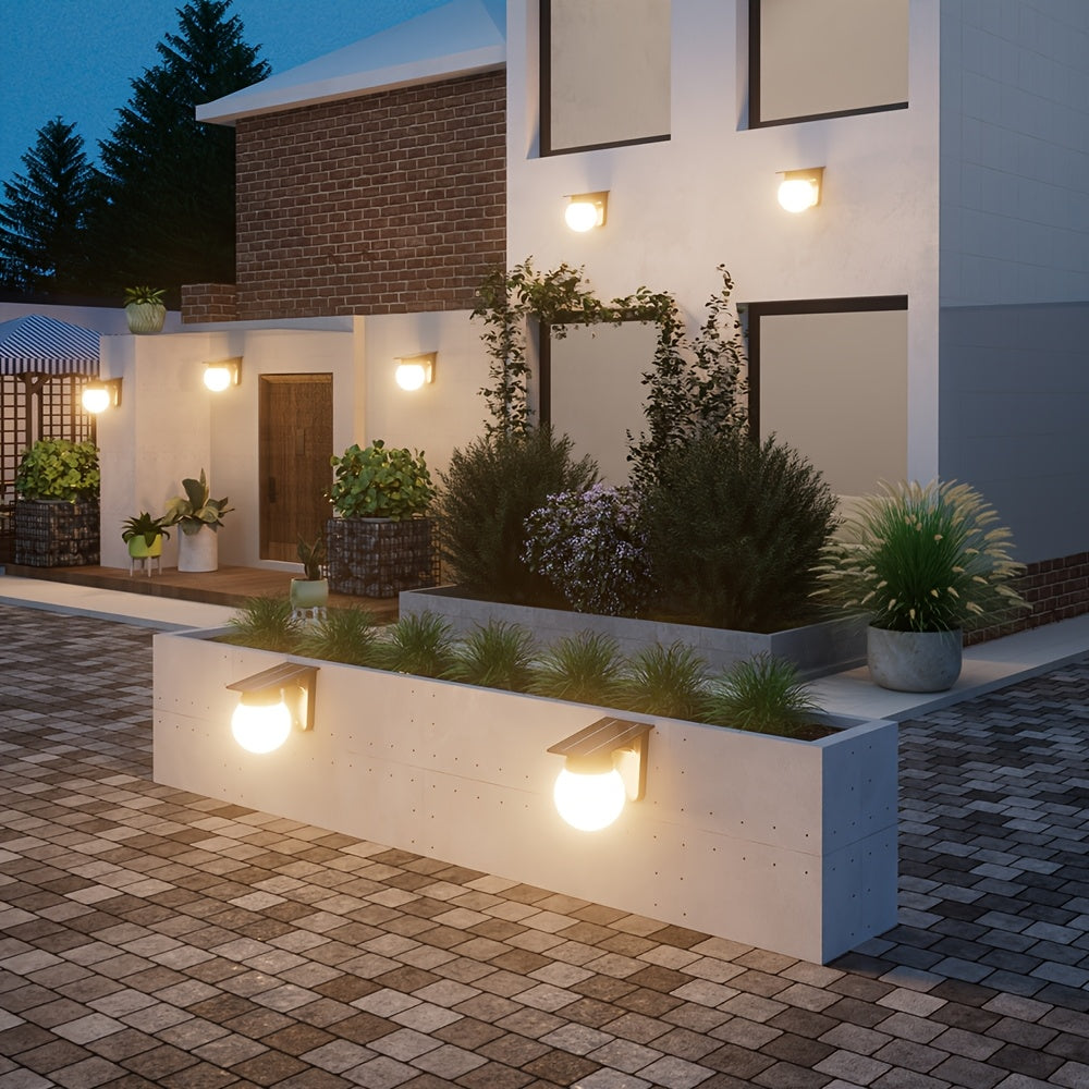 Applique murale LED solaire Globe