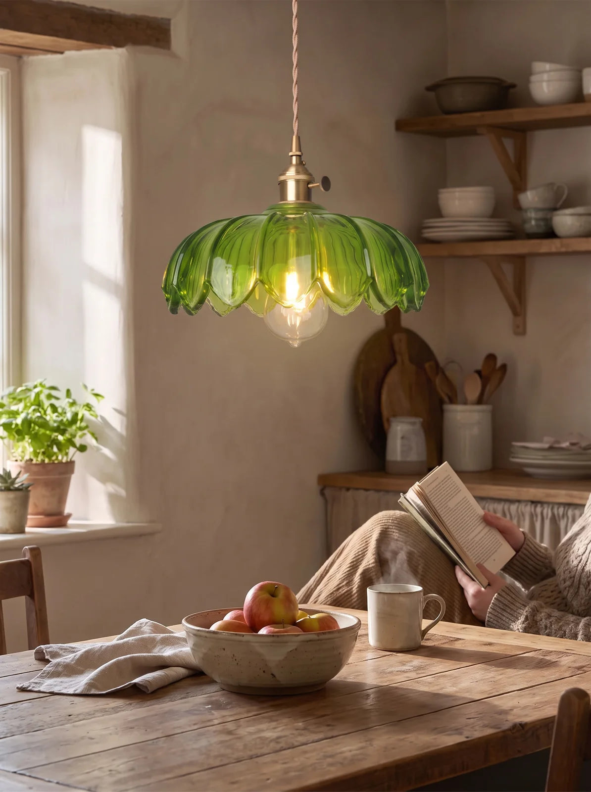 Vintage Flower Pendant Lamp - iwt2_image