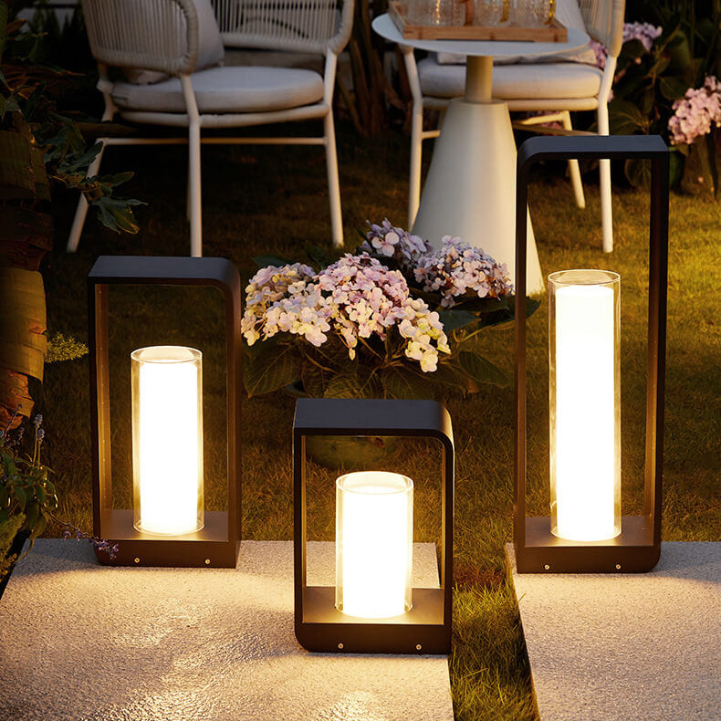 Luminaire extérieur LED carré moderne