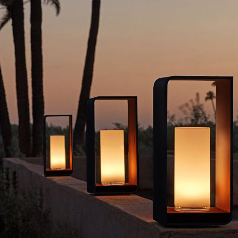 Luminaire extérieur LED carré moderne