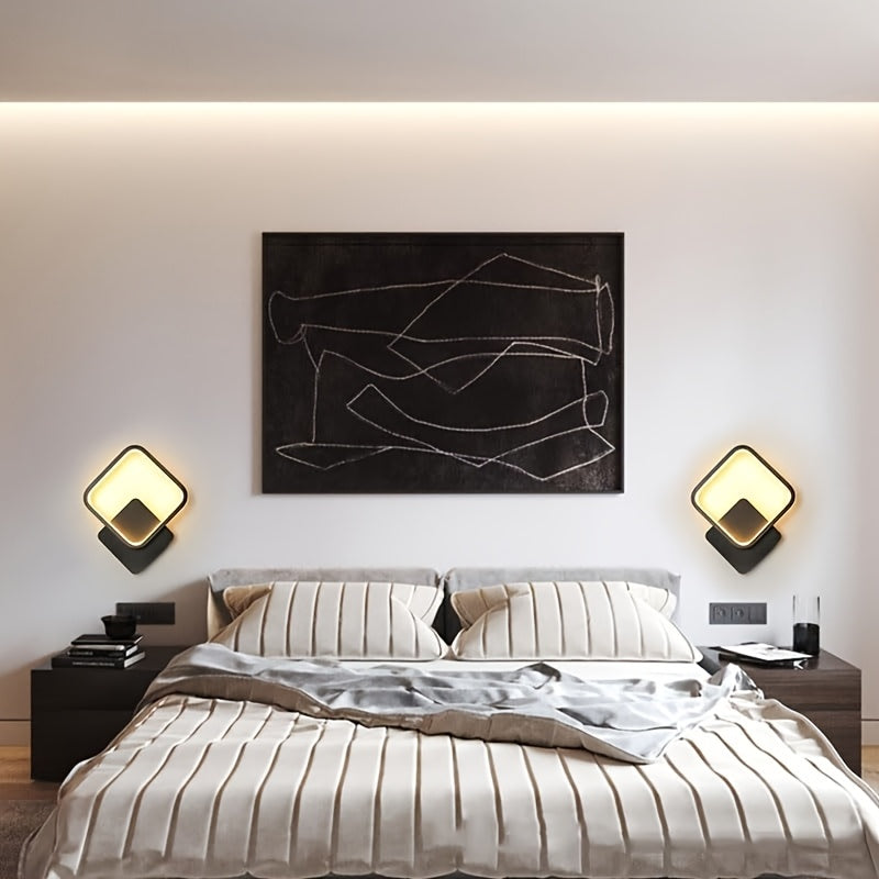 Applique murale LED carrée moderne
