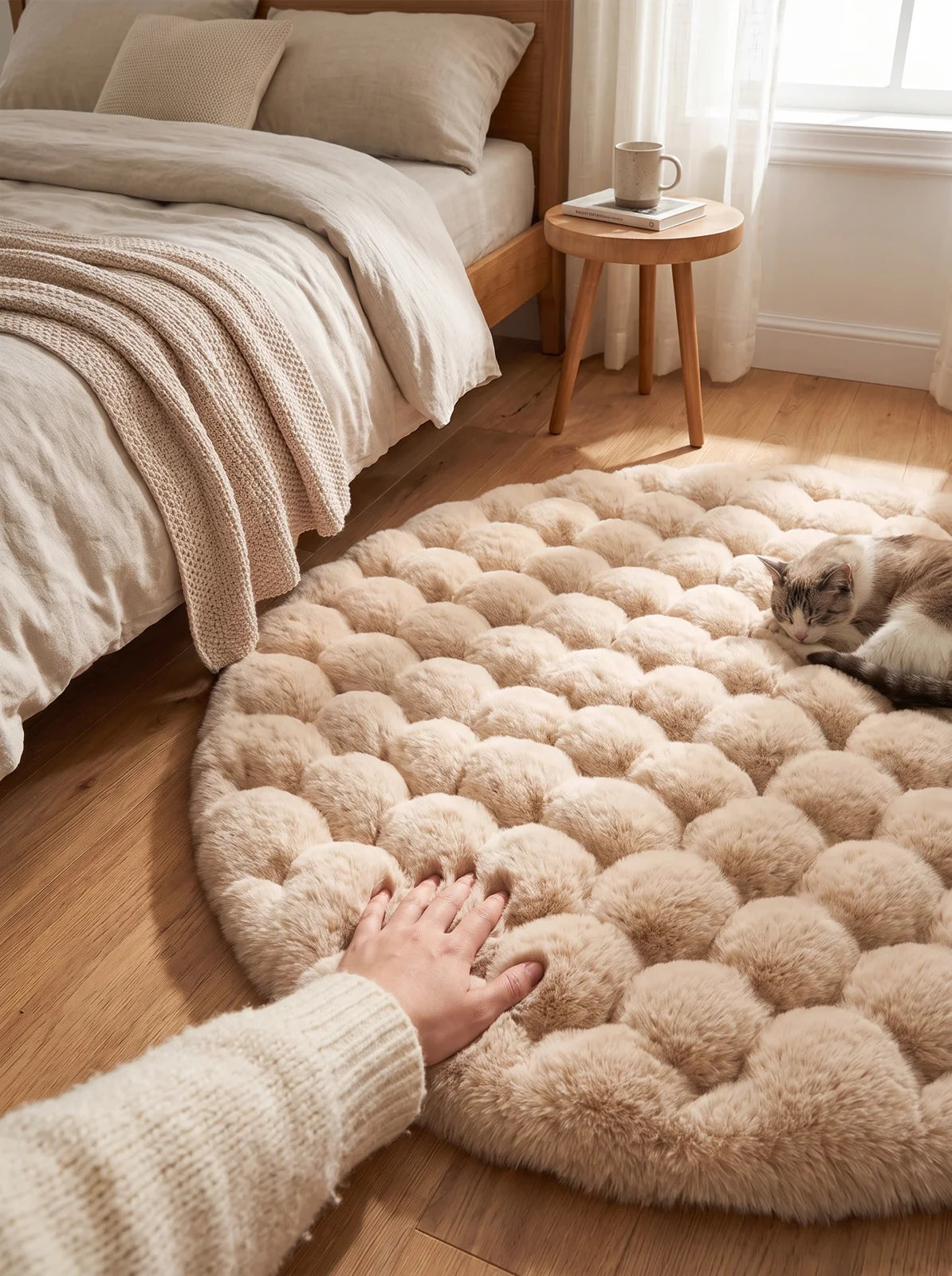 Cloud Comfort Round Bubble Rug - iwt1_image
