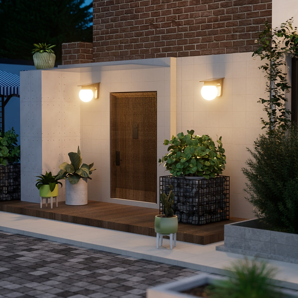 Applique murale LED solaire Globe
