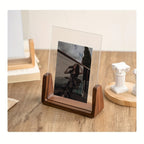 Cadre photo en bois et acrylique en forme de U
