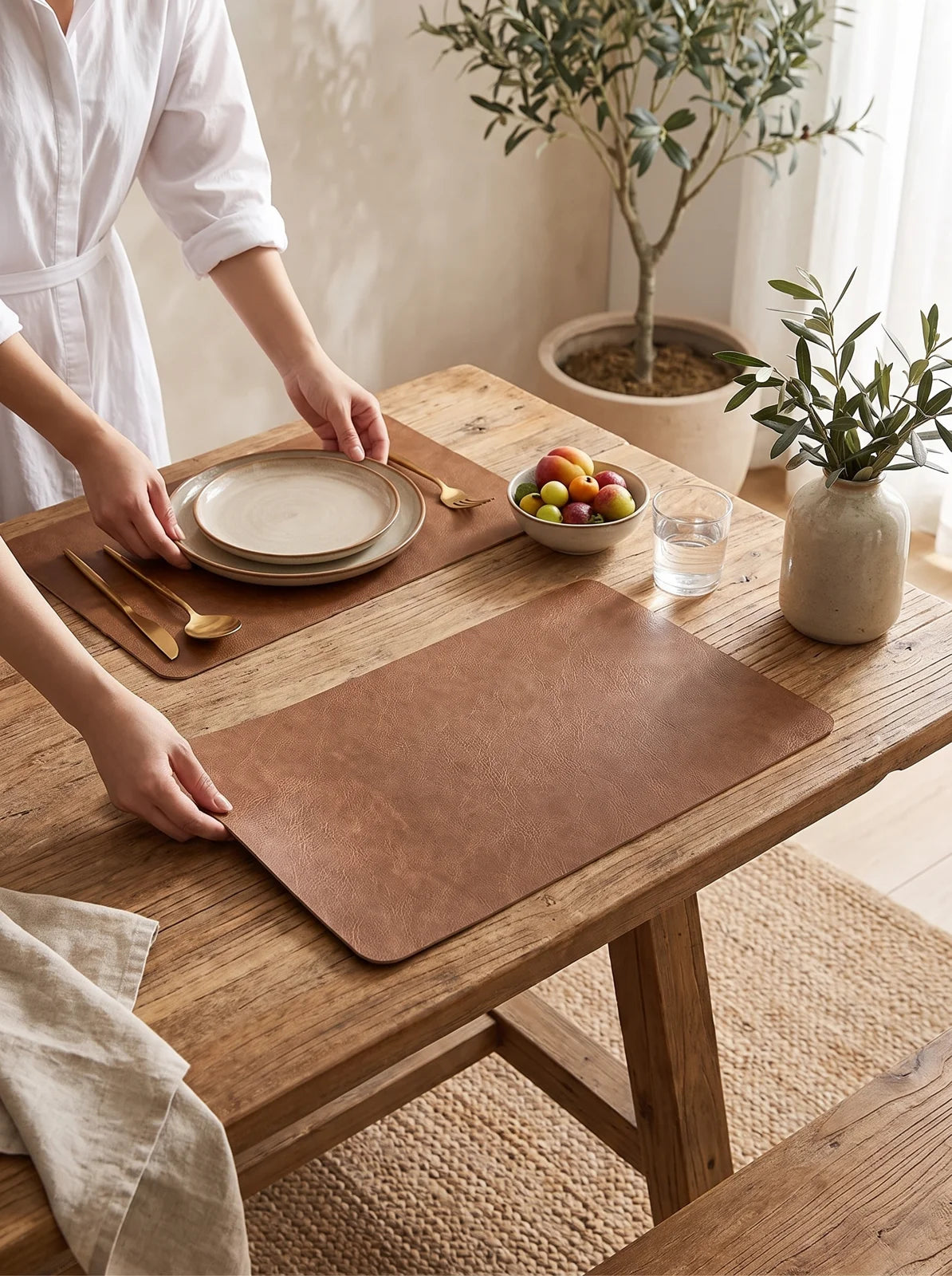 DuoMat Faux Leather Placemats - iwt1_image