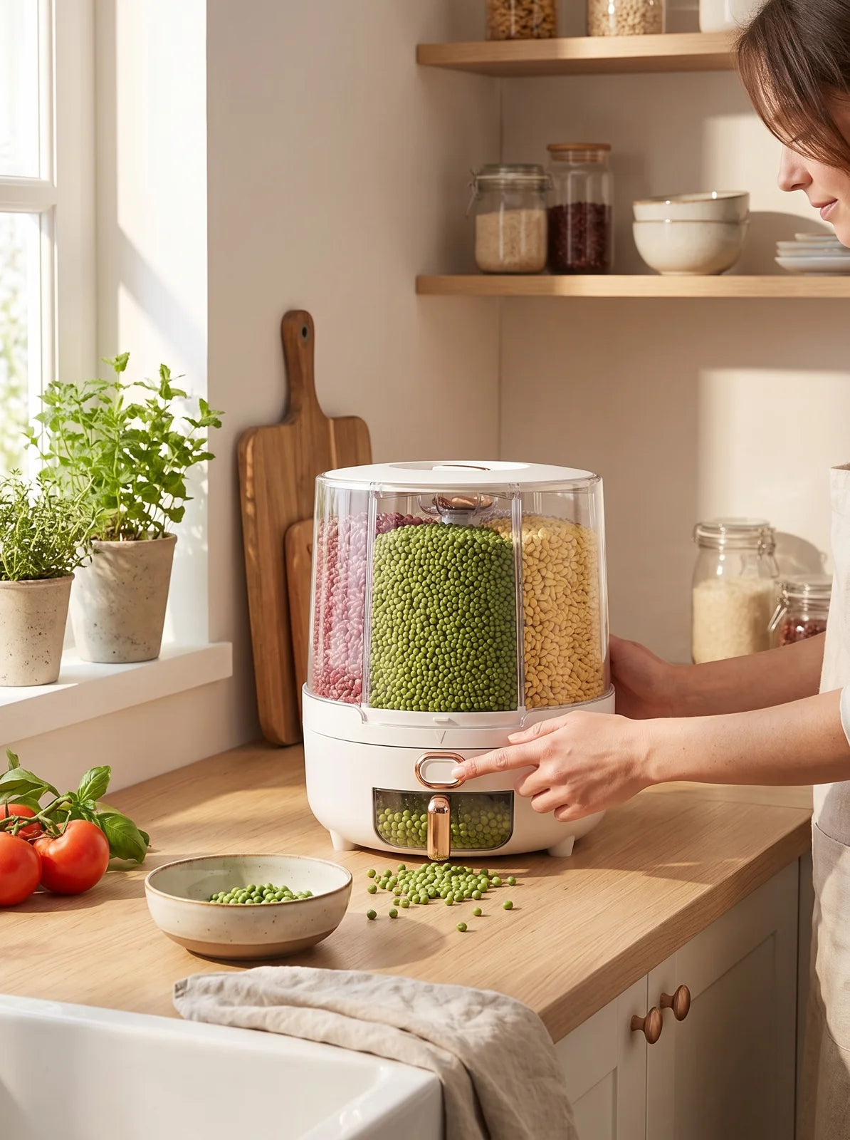 Rotating Airtight Food Storage Container - iwt2_image