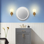 Applique murale globe en verre moderne