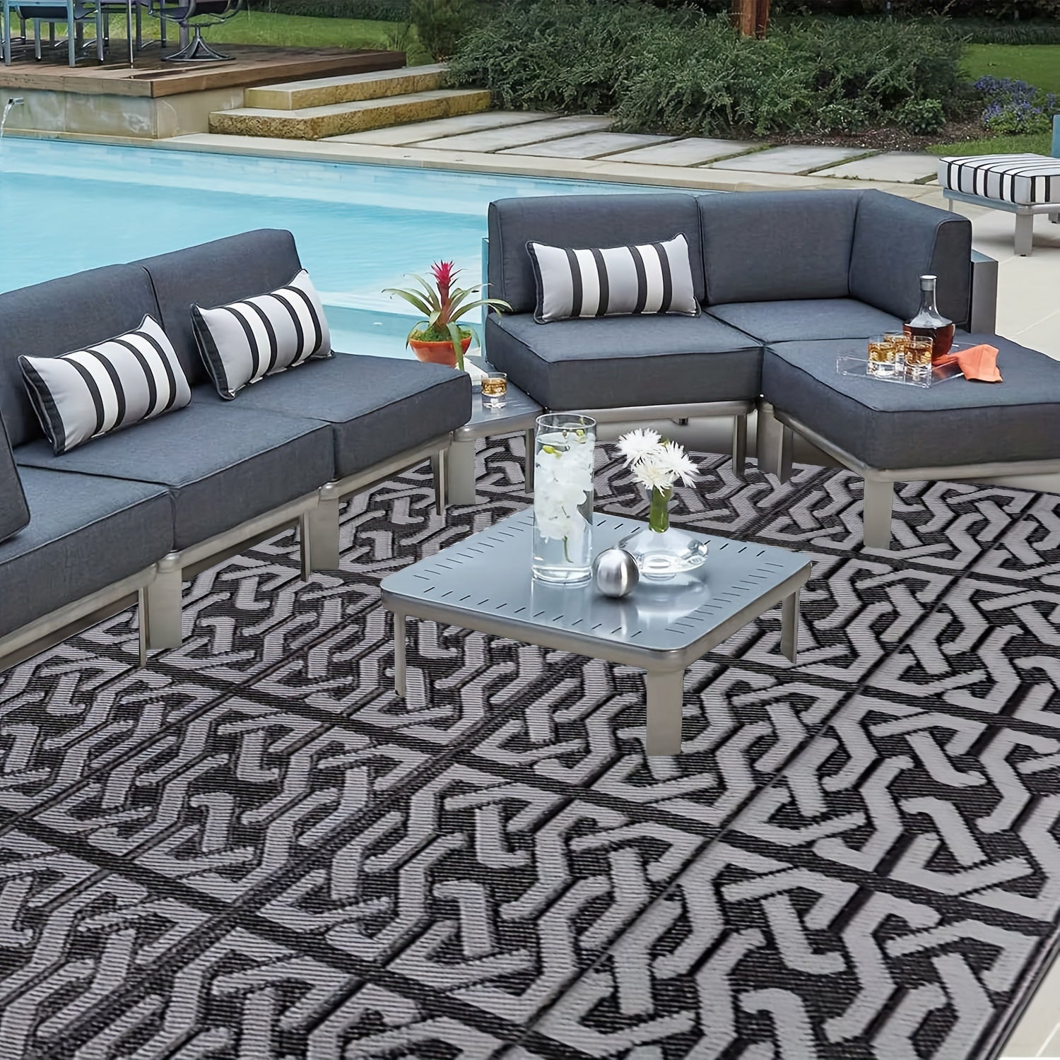 Tapis d'extérieur réversible