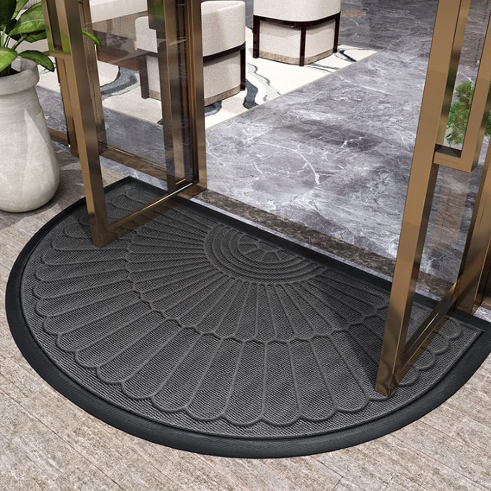 Tapis de porte antidérapant semi-circulaire