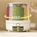 Boîte de conservation alimentaire hermétique rotative
