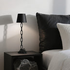 Lampe de table moderne en maillons de chaîne