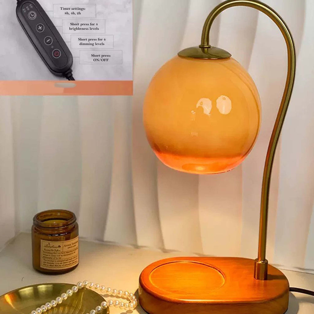 Lampe de table chauffe-bougie