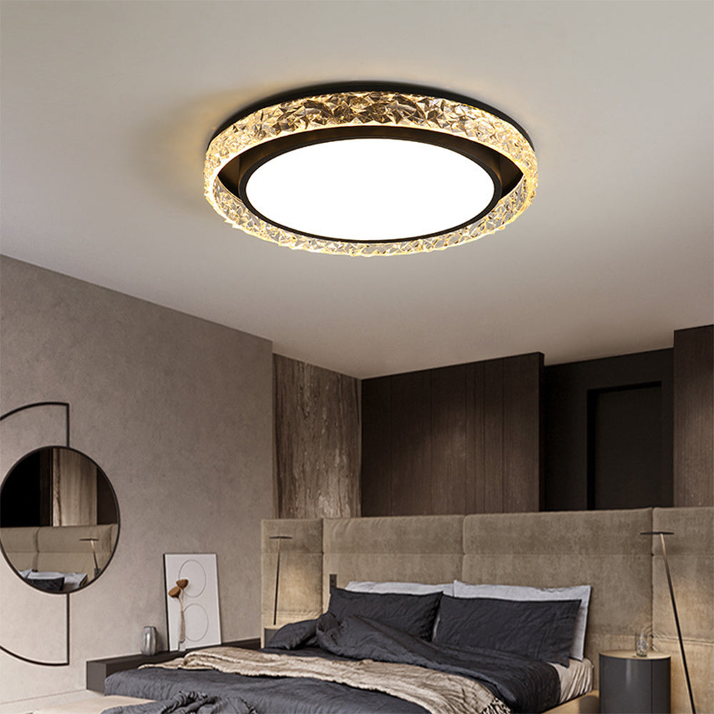 Plafonnier LED Halo en cristal