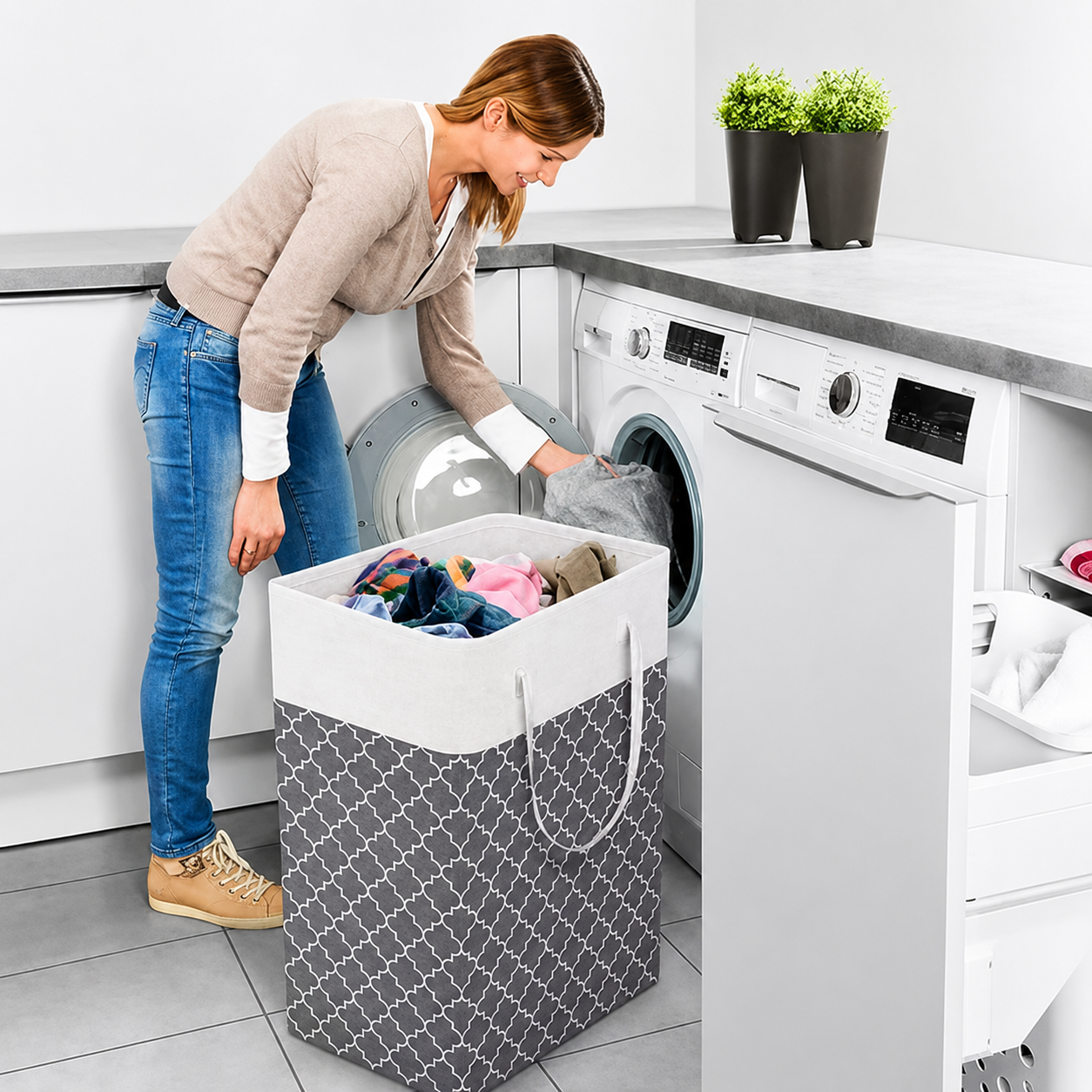 Panier à Linge Étanche Lauva 75L