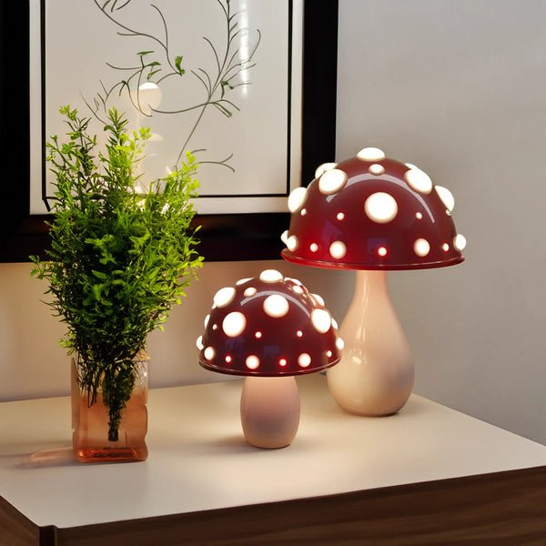 Lampe de table champignon à LED