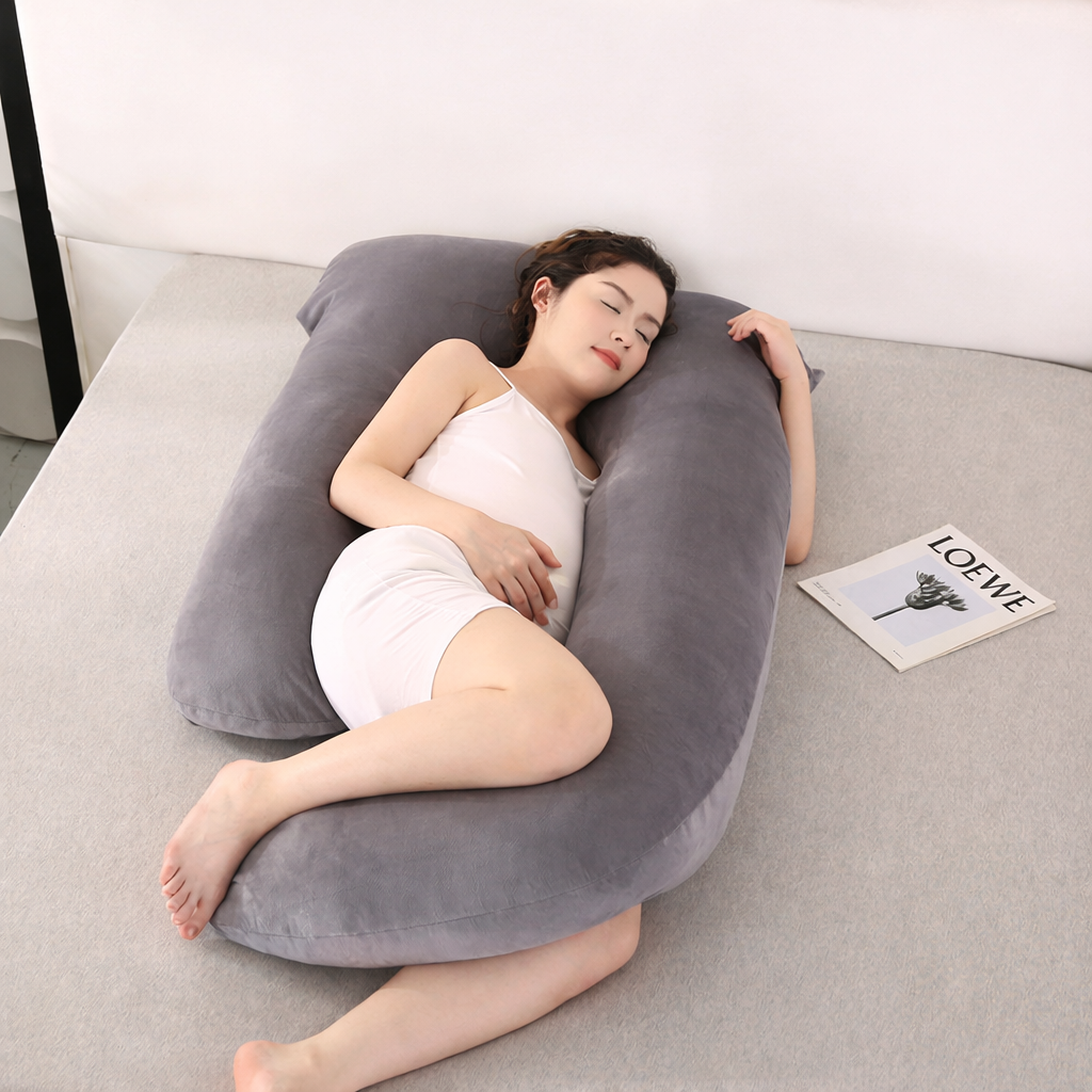 Oreiller de grossesse en forme de U