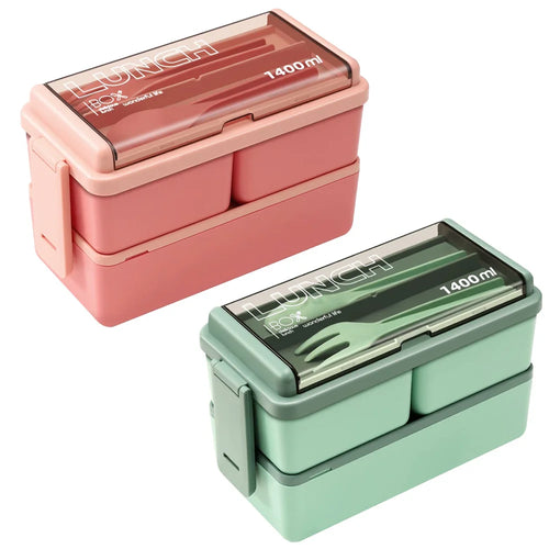 Boîte Bento Double Couche 1400 ml