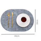 Sets de table ovales en similicuir LinoMat