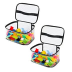 Sac de rangement en maille transparente pour jouets