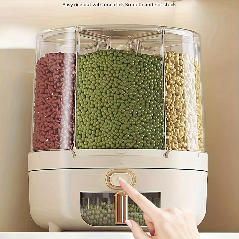 Boîte de conservation alimentaire hermétique rotative