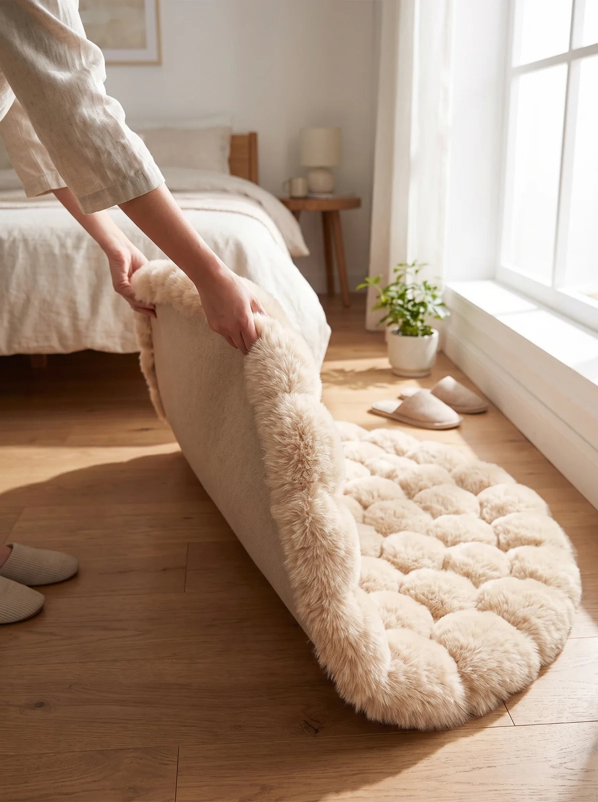 Cloud Comfort Round Bubble Rug - iwt3_image