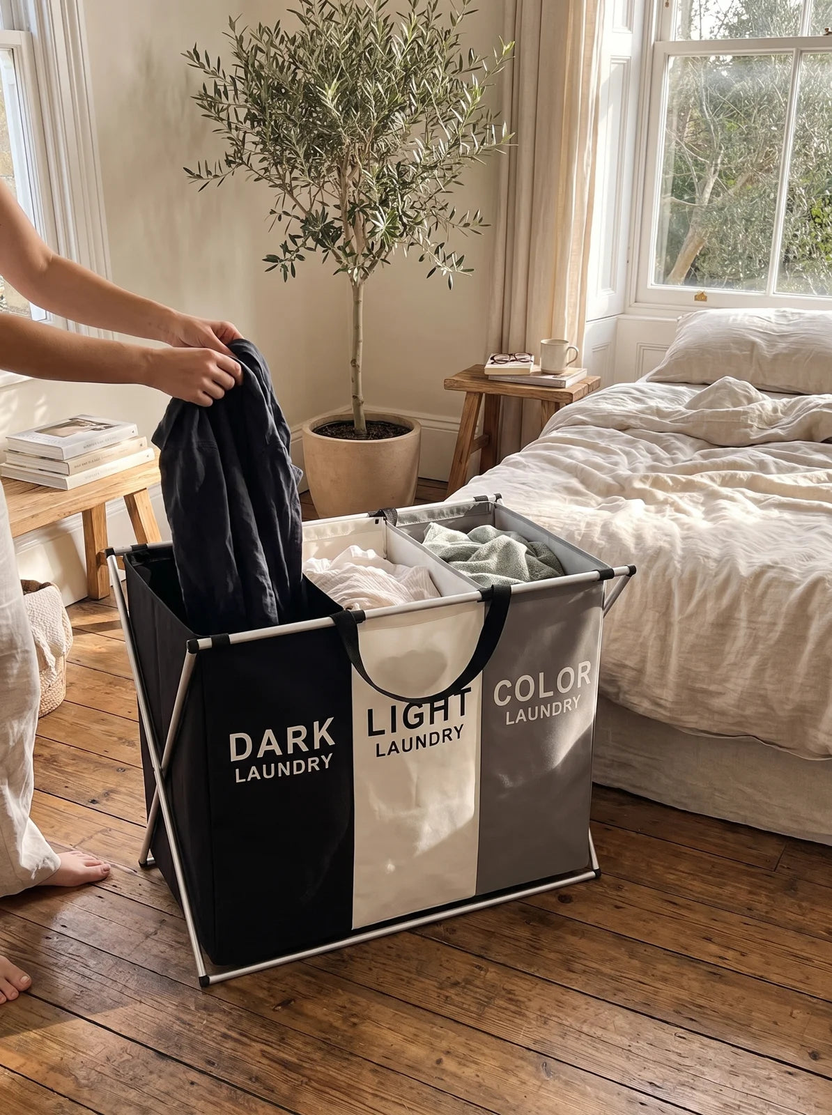 TriSort Multi-Section Laundry Hamper - iwt2_image