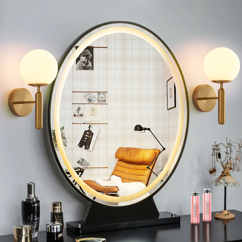 Applique murale globe en verre moderne