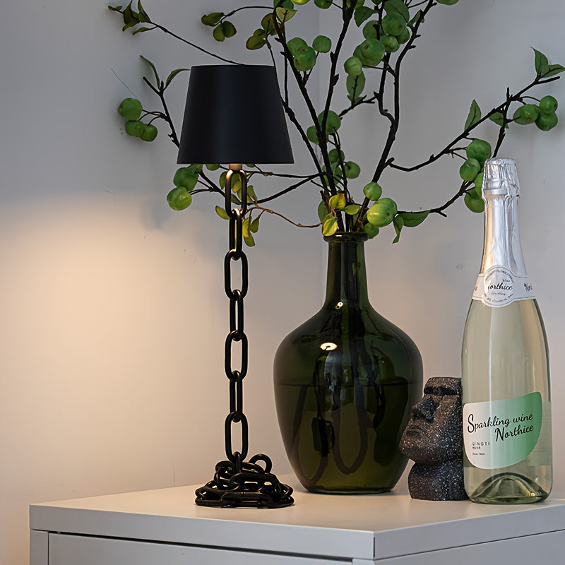 Lampe de table moderne en maillons de chaîne