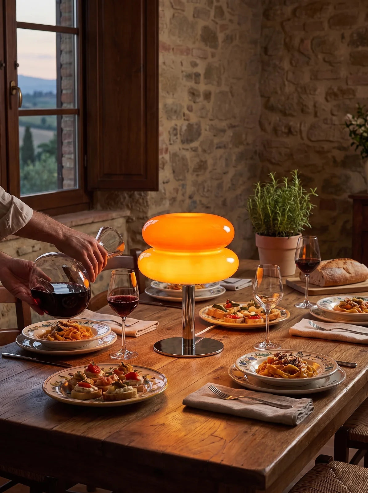 Italian Designer Glass Table Lamp - iwt1_image
