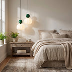 Nordic Pumpkin Pendant Light - Green (webp)