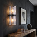 Crystal Wall Light | Modern Luxury Stainless Steel Sconce - Black (webp)