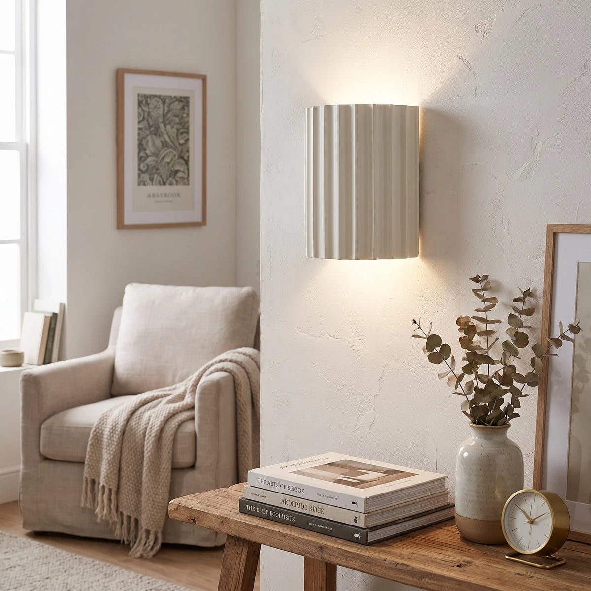 Nordic Modern Resin Wall Lamp - White (webp)