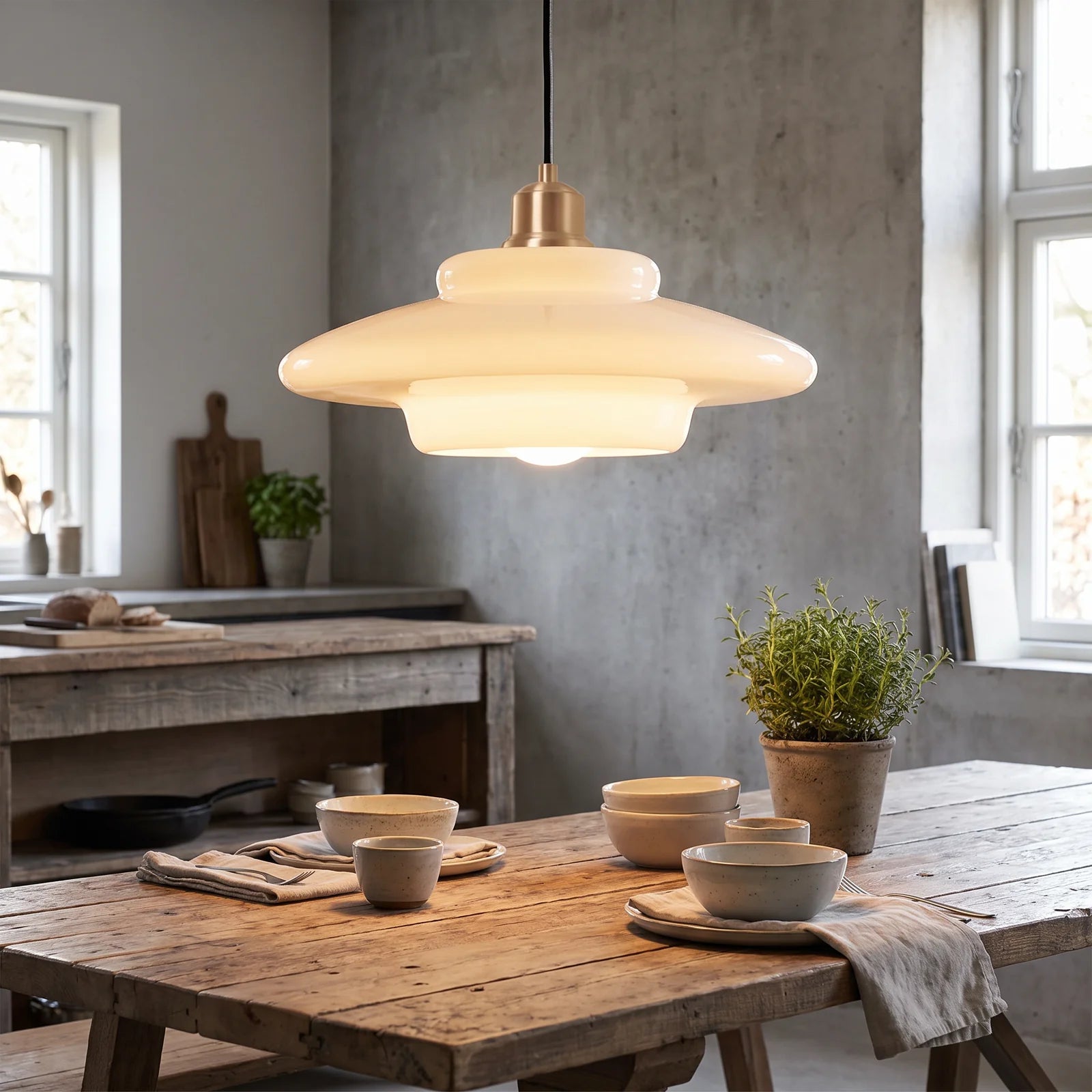 White Glass Pendant Light - A (webp)