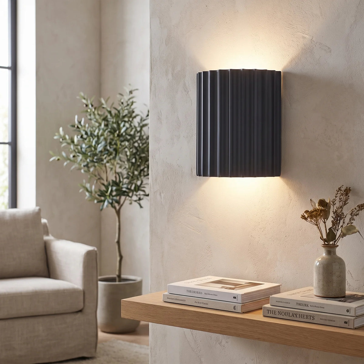Nordic Modern Resin Wall Lamp - Grey (webp)