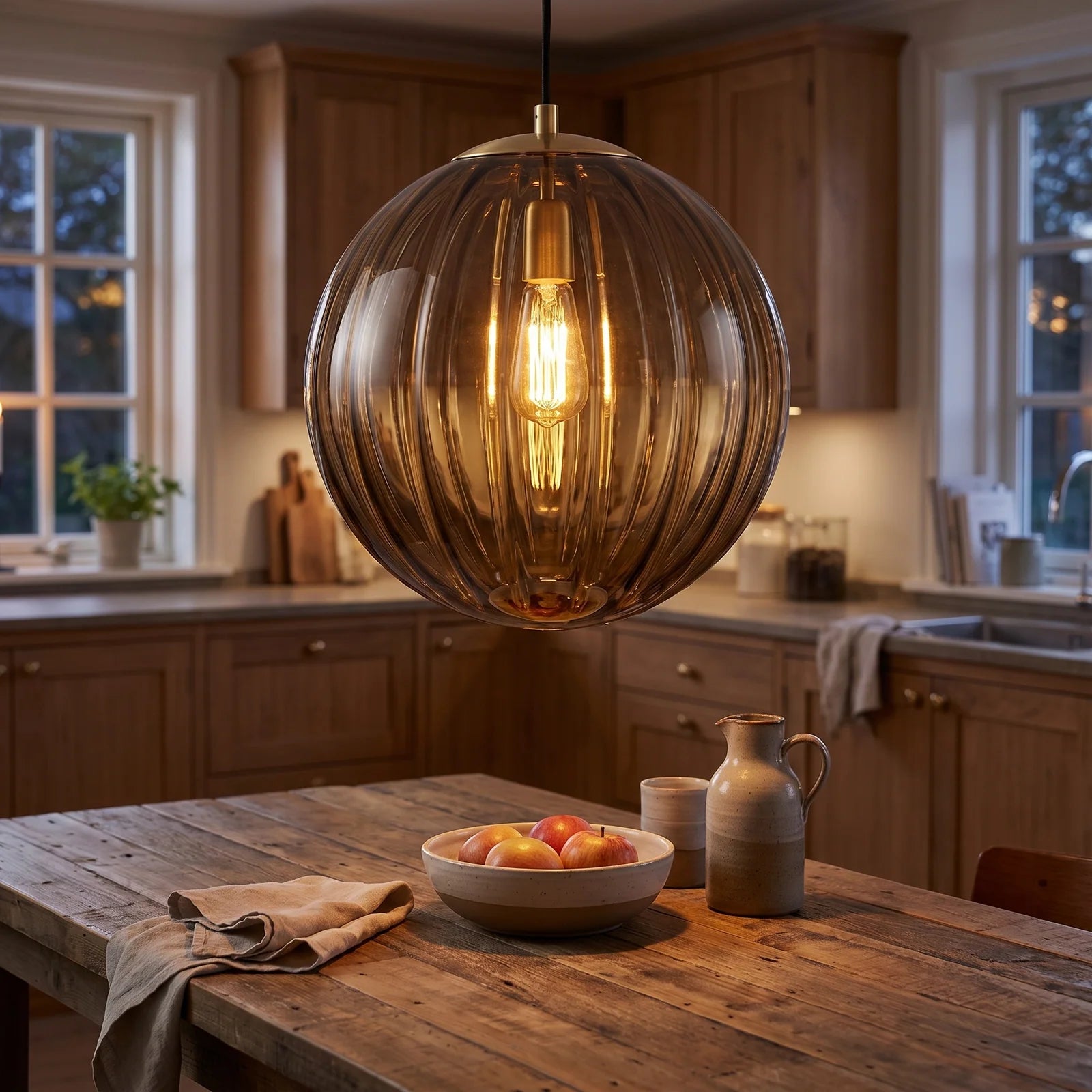 Modern Glass Ball Pendant Light | Nordic Elegance for Every Space - Brown (webp)