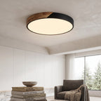 LED Ceiling Light | Modern Nordic Wooden Design - Black (webp)