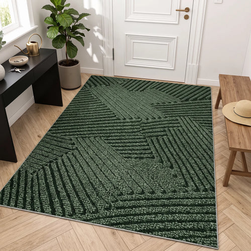 Durable Non-Slip Door Mat | Modern Dirt-Resistant Entry Mat - Green (webp)