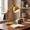 Nordic Wooden LED Desk Lamp | Scandinavian Minimalist Lighting - Yellow
