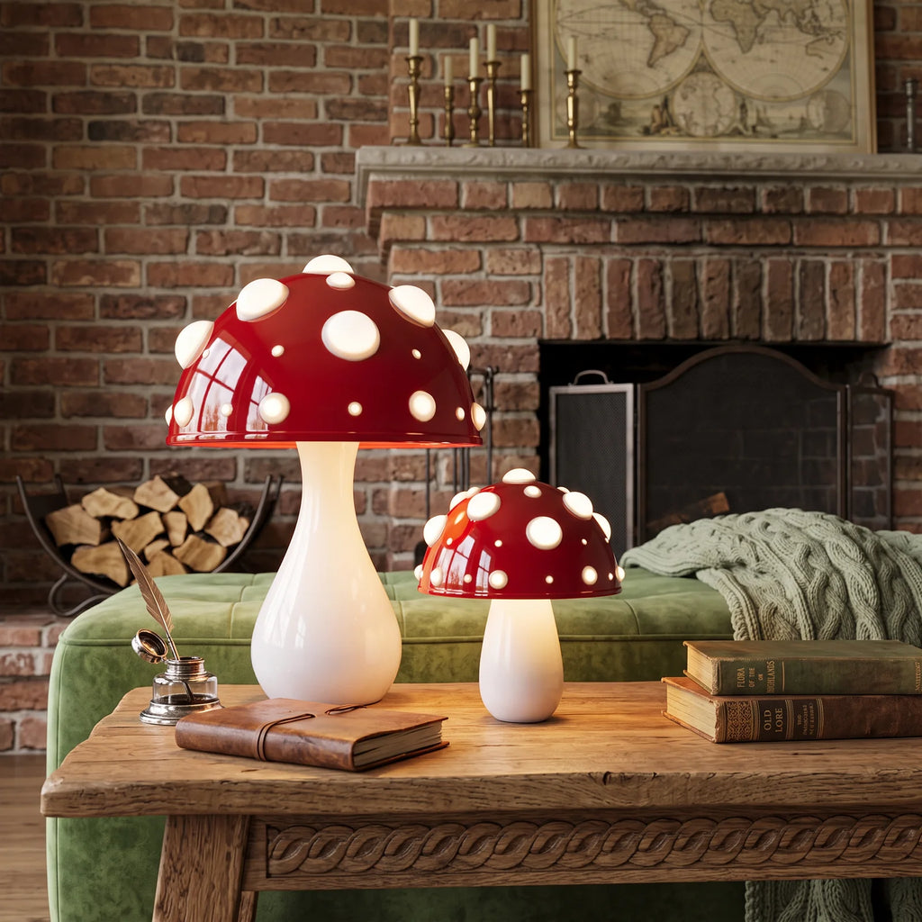 LED Mushroom Table Lamp | Modern Amanita-Inspired Light - Default