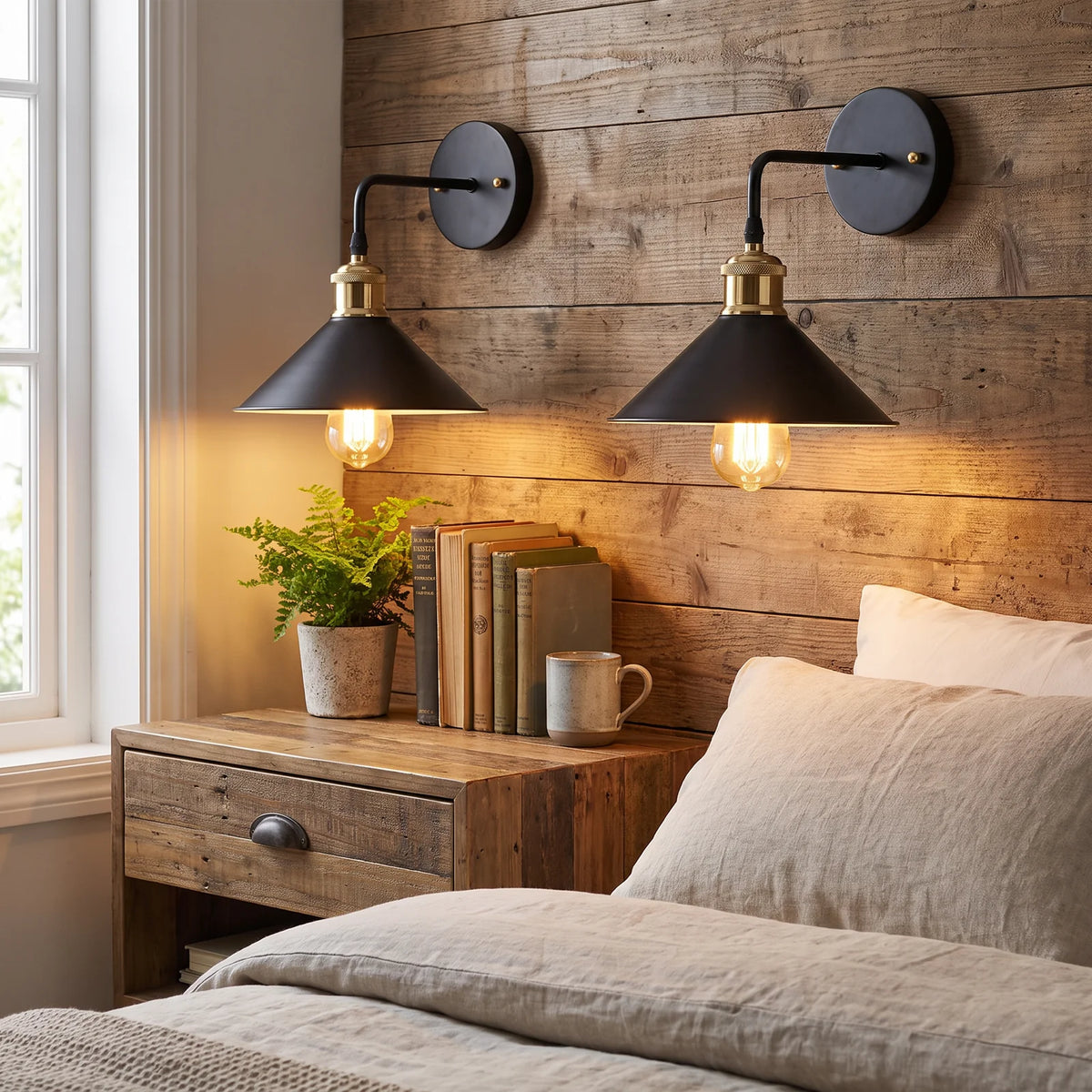 Modern Metal Wall Sconce | Industrial Oil-Rubbed Wall Light Fixture