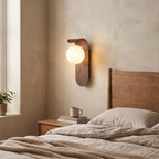 Icar Scandinavian LED Wall Lamp | Minimalist Wooden Design