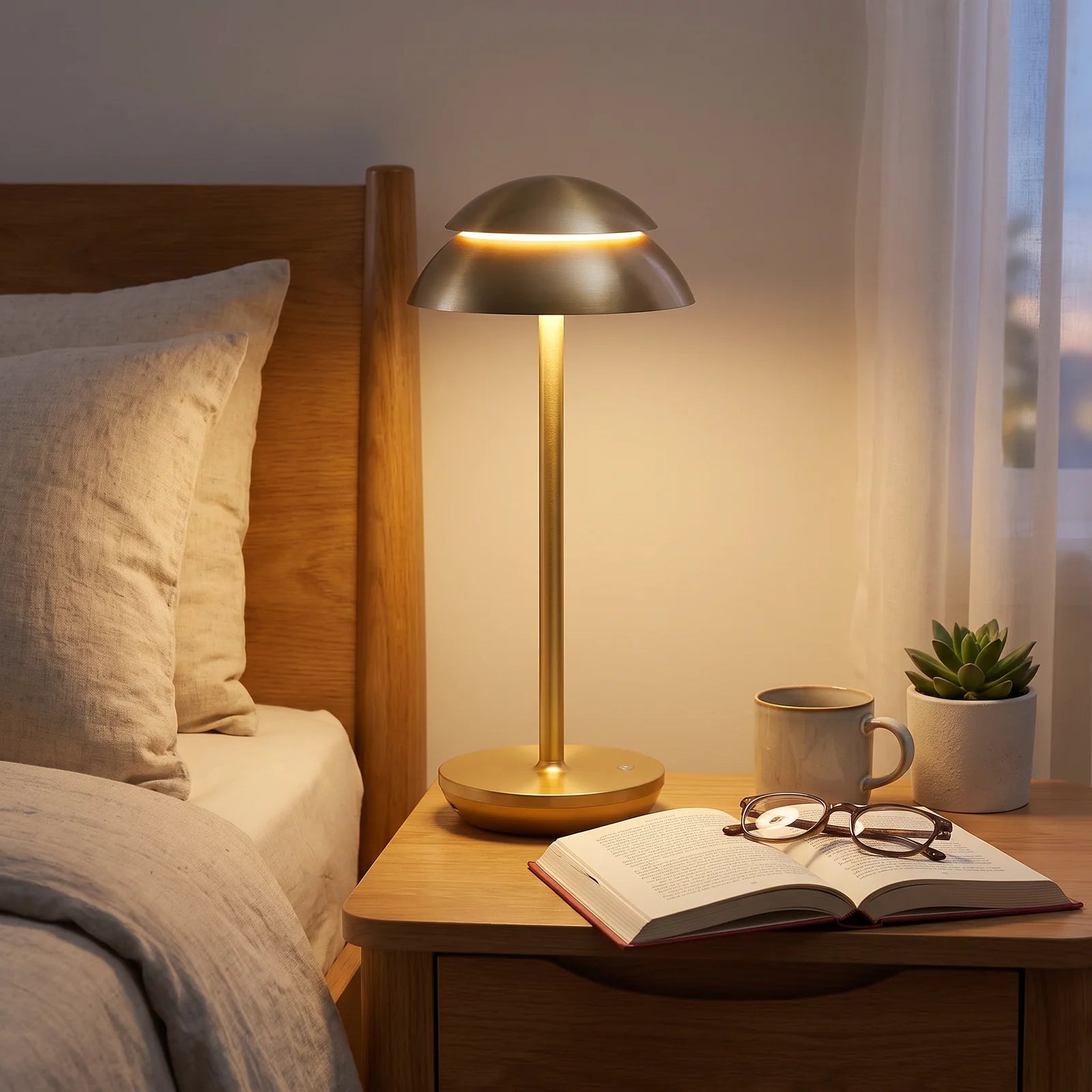 PowerLuxe Rechargeable Table Lamp | Modern Wireless Lighting