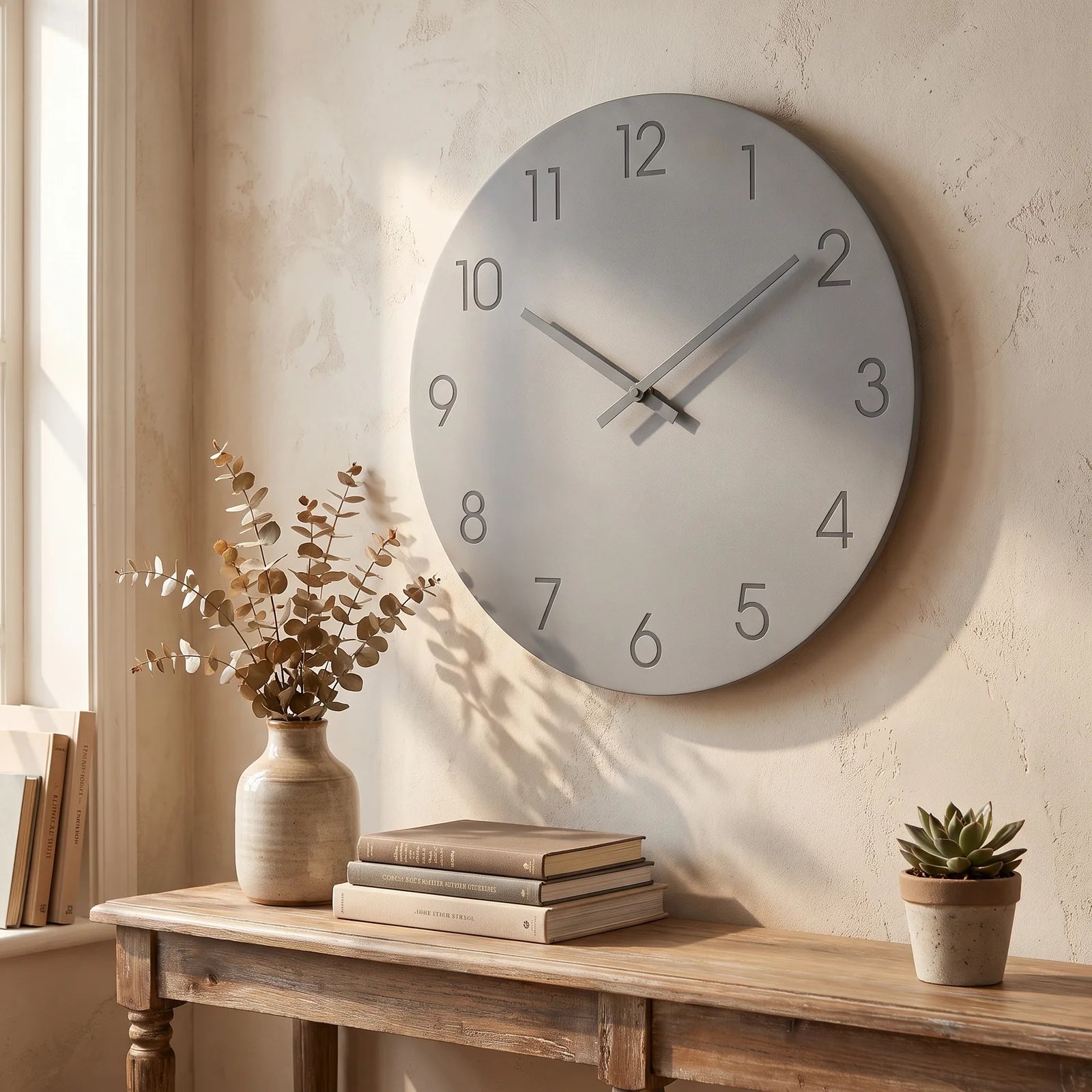 Nork Minimalist Wall Clock | Contemporary Wood Design