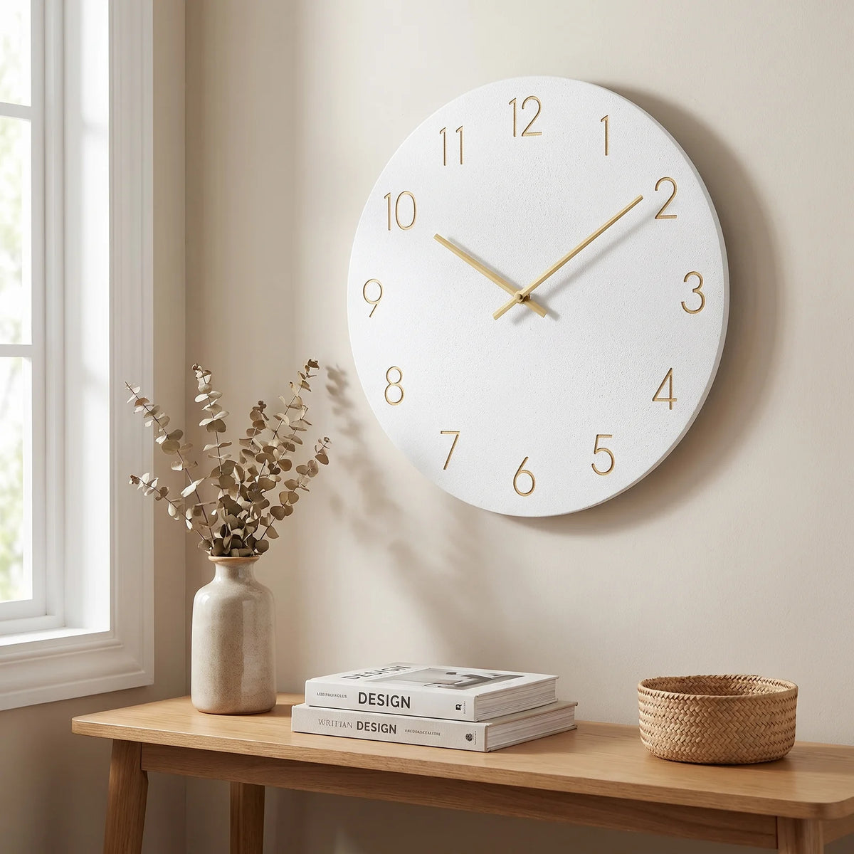 Nork Minimalist Wall Clock | Contemporary Wood Design