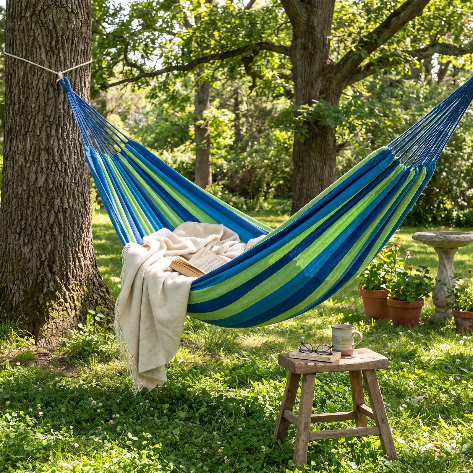 Canvas Hammock Blue