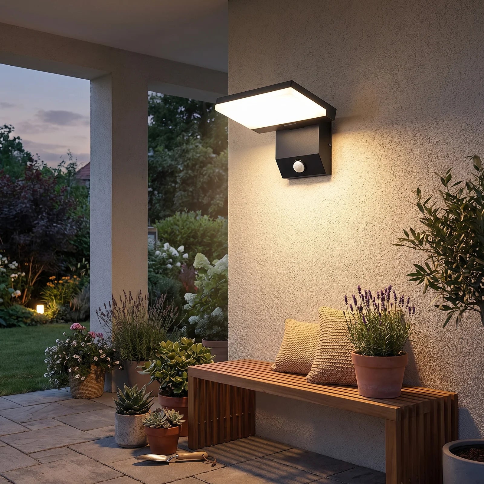 LumiFold Outdoor Wall Light Black