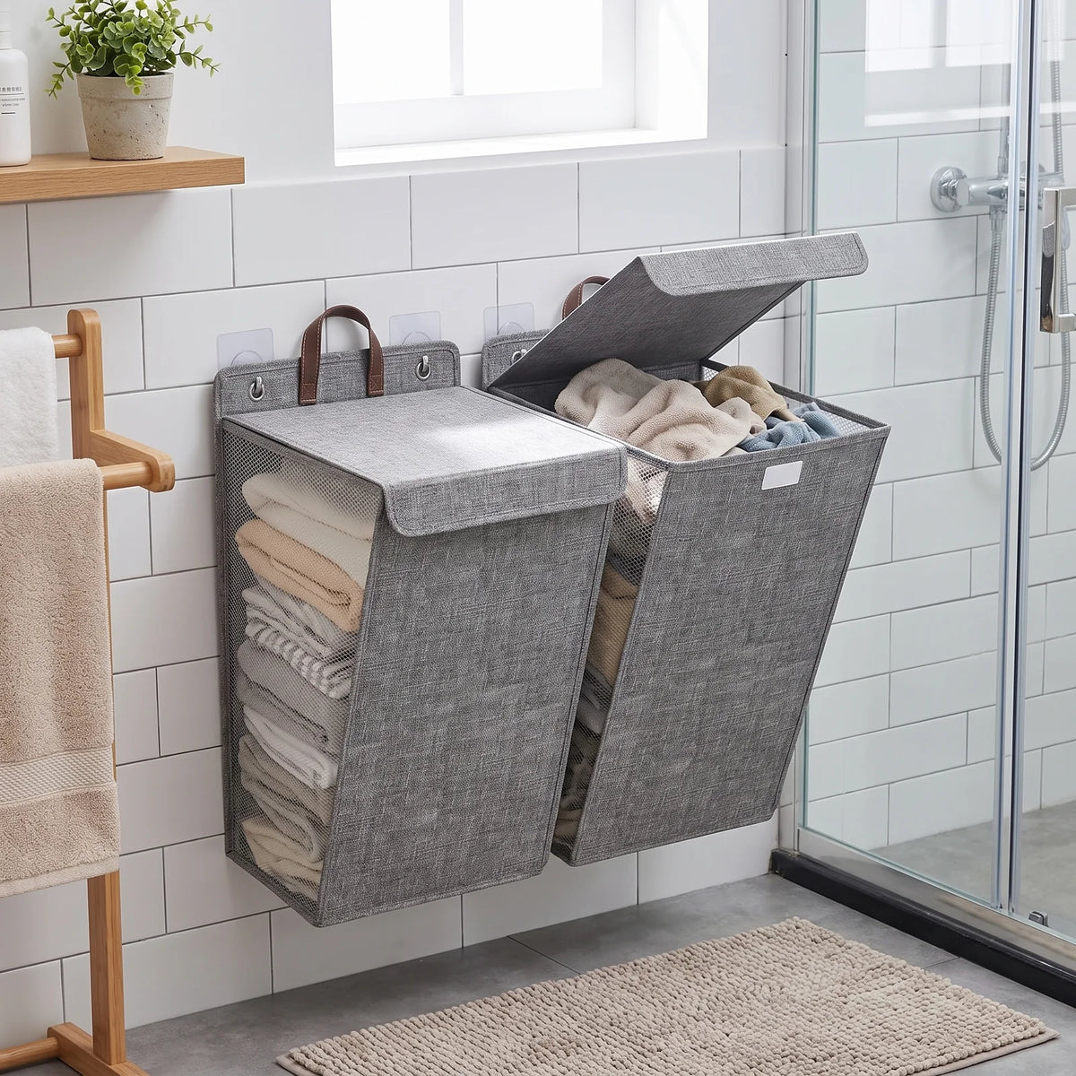 Wallora Laundry Basket Gray