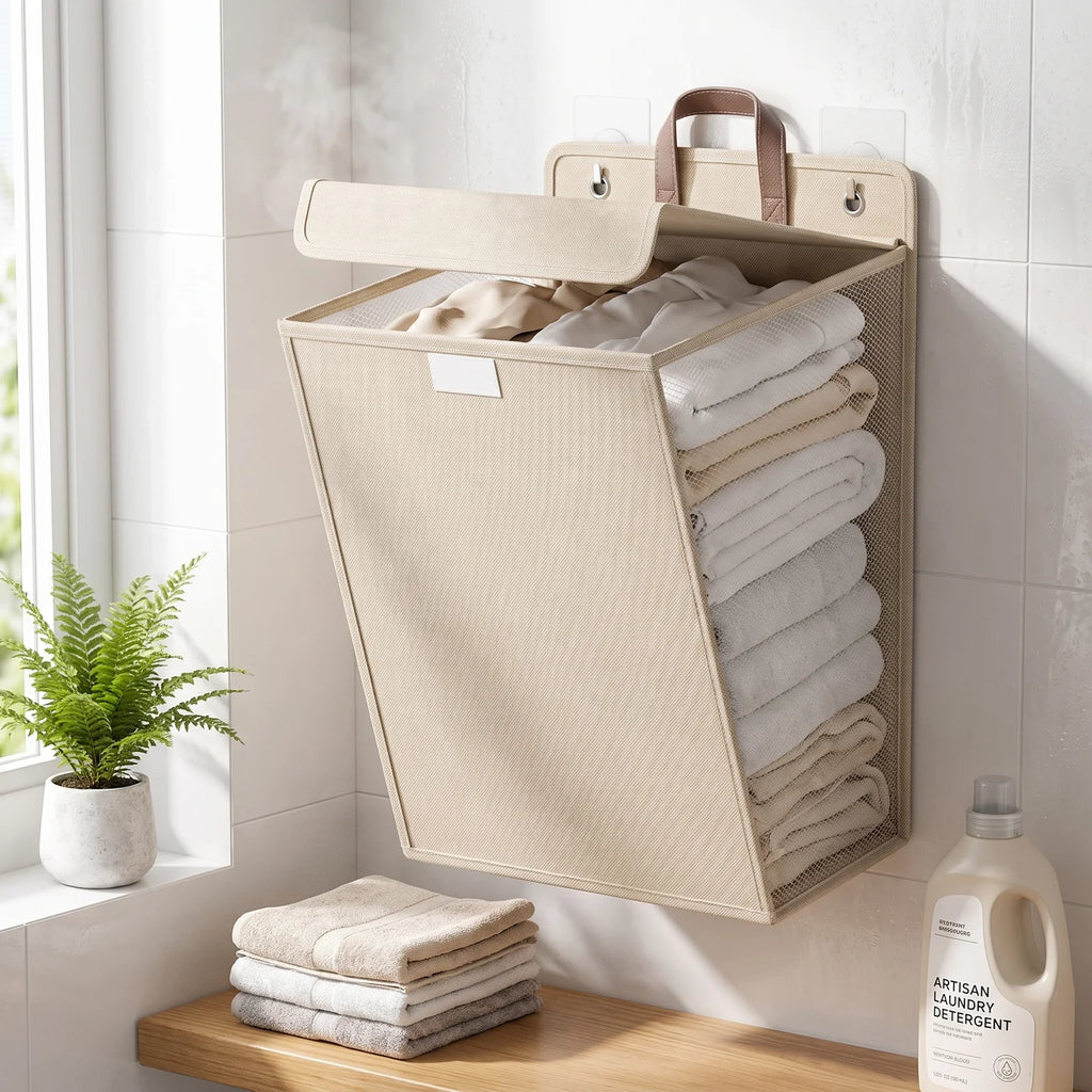 Wallora Laundry Basket Beige
