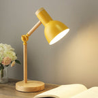 Lampe de bureau scandinave à LED en bois