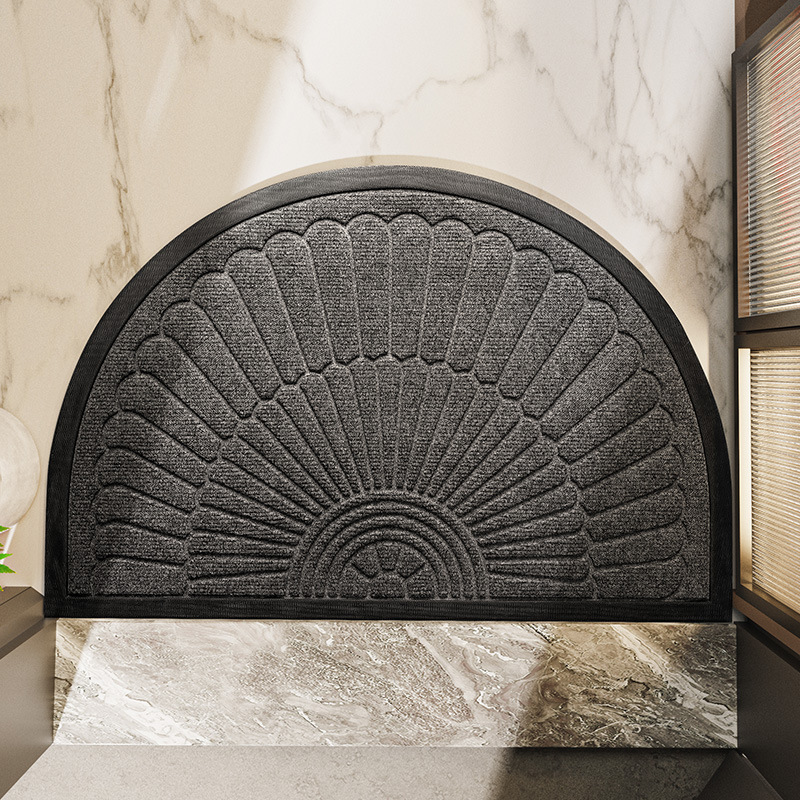 Tapis de porte antidérapant semi-circulaire